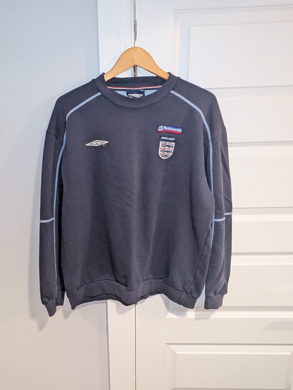 Vintage Y2K 1999-2001 Umbro England National Team Training Sweatshirt Crewneck